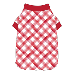 Apple-solutely Adorable - Apple Gingham - Flutter Waist Tee