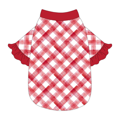 Apple-solutely Adorable - Apple Gingham - The Shimmy Edge Tee