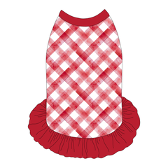 Apple-solutely Adorable - Apple Gingham - The Tank With Skirt