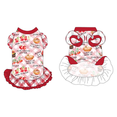 Apple-solutely Adorable - Apple-solutely Adorable - La Petite Shimmy Dress With Double Skirt