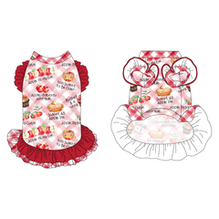 Apple-solutely Adorable - Apple-solutely Adorable - La Petite Shimmy Dress With Double Skirt