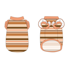 Kiss & Tell - Apricot Kiss Stripe - La Petite Shimmy Tank