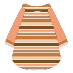 Kiss & Tell - Apricot Kiss Stripe - The Raglan Jersey