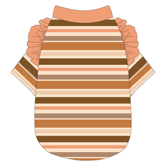 Kiss & Tell - Apricot Kiss Stripe - The Sylvie Tee