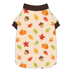 Autumn Sweater - Autumn Ditsy - Flutter Waist Tee
