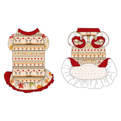 Autumn Sweater - Autumn Sweater - La Petite Shimmy Dress With Double Skirt