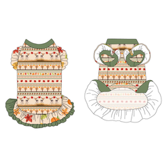 Autumn Sweater - Autumn Sweater - La Petite Shimmy Dress With Double Skirt