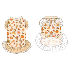 Autumn Vibes Only - Autumn Vibes Only - La Petite Shimmy Dress With Double Skirt