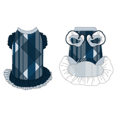 The Graphic Edit - Blue Note - La Petite Shimmy Dress With Double Skirt