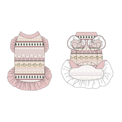 Stitched In Snow - Blush Noel - La Petite Shimmy Dress