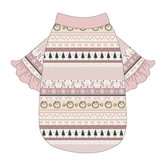 Stitched In Snow - Blush Noel - The Shimmy Edge Tee