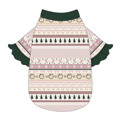 Stitched In Snow - Blush Noel - The Shimmy Edge Tee