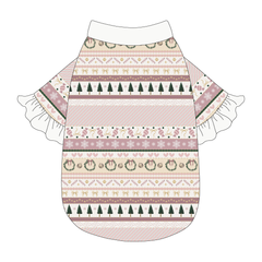 Stitched In Snow - Blush Noel - The Shimmy Edge Tee