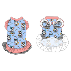 Bow Peep - La Petite Shimmy Dress With Double Skirt