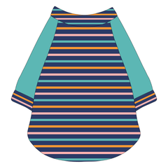 Scoops Of Sunshine - Cabana Stripe - The Raglan Jersey