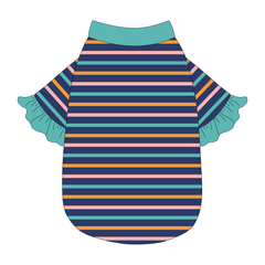 Scoops Of Sunshine - Cabana Stripe - The Shimmy Edge Tee