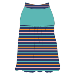 Scoops Of Sunshine - Cabana Stripe - The Sophia Tank