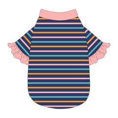 Scoops Of Sunshine - Cabana Stripe - The Shimmy Edge Tee