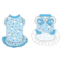 Chilly Bears - La Petite Shimmy Dress With Double Skirt
