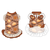 Cinna-Mutt Swirl - La Petite Shimmy Dress With Double Skirt