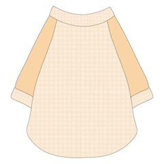 Autumn Vibes Only - Creamy Gingham - The Raglan Jersey