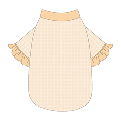 Autumn Vibes Only - Creamy Gingham - The Shimmy Edge Tee