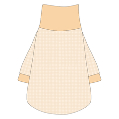 Autumn Vibes Only - Creamy Gingham - The Turtleneck Tee