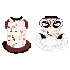 Yappy Hour - On Cloud Wine - La Petite Shimmy Dress With Double Skirt