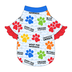 Woof For Autism Awareness - The Shimmy Edge Tee