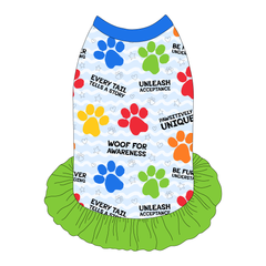 Woof For Autism Awareness - The Tank With Skirt