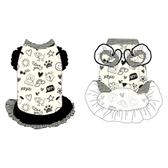 Doodly Doo - La Petite Shimmy Dress With Double Skirt