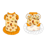 Autumn Is My Favorite Color - Falling Leaves - La Petite Shimmy Dress
