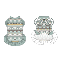 Stitched In Snow - Frosty Morning - La Petite Shimmy Dress