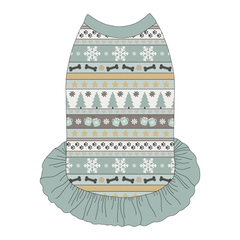 Stitched In Snow - Frosty Morning - The Tank With Skirt