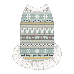 Stitched In Snow - Frosty Morning - The Tank With Skirt