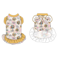 Gather & Gobble - La Petite Shimmy Dress With Double Skirt