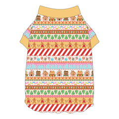 Stitched In Snow - Gingerbread Lane - Flutter Waist Tee