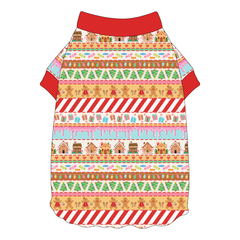 Stitched In Snow - Gingerbread Lane - Flutter Waist Tee