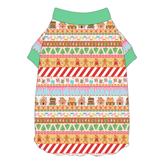 Stitched In Snow - Gingerbread Lane - Flutter Waist Tee