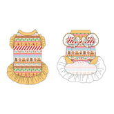 Stitched In Snow - Gingerbread Lane - La Petite Shimmy Dress