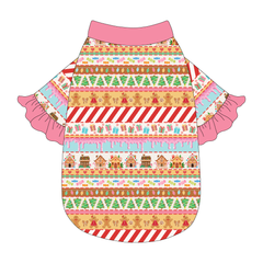 Stitched In Snow - Gingerbread Lane - The Shimmy Edge Tee