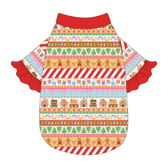 Stitched In Snow - Gingerbread Lane - The Shimmy Edge Tee