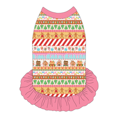 Stitched In Snow - Gingerbread Lane - The Tank With Skirt