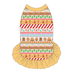 Stitched In Snow - Gingerbread Lane - The Tank With Skirt