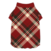 Hearthside Holiday - Hearthside Plaid - Flutter Waist Tee