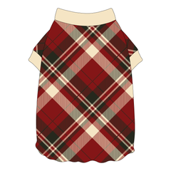 Hearthside Holiday - Hearthside Plaid - Flutter Waist Tee