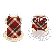 Hearthside Holiday - Hearthside Plaid - La Petite Shimmy Dress