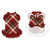 Hearthside Holiday - Hearthside Plaid - La Petite Shimmy Dress With Double Skirt
