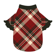 Hearthside Holiday - Hearthside Plaid - The Shimmy Edge Tee