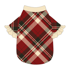 Hearthside Holiday - Hearthside Plaid - The Shimmy Edge Tee